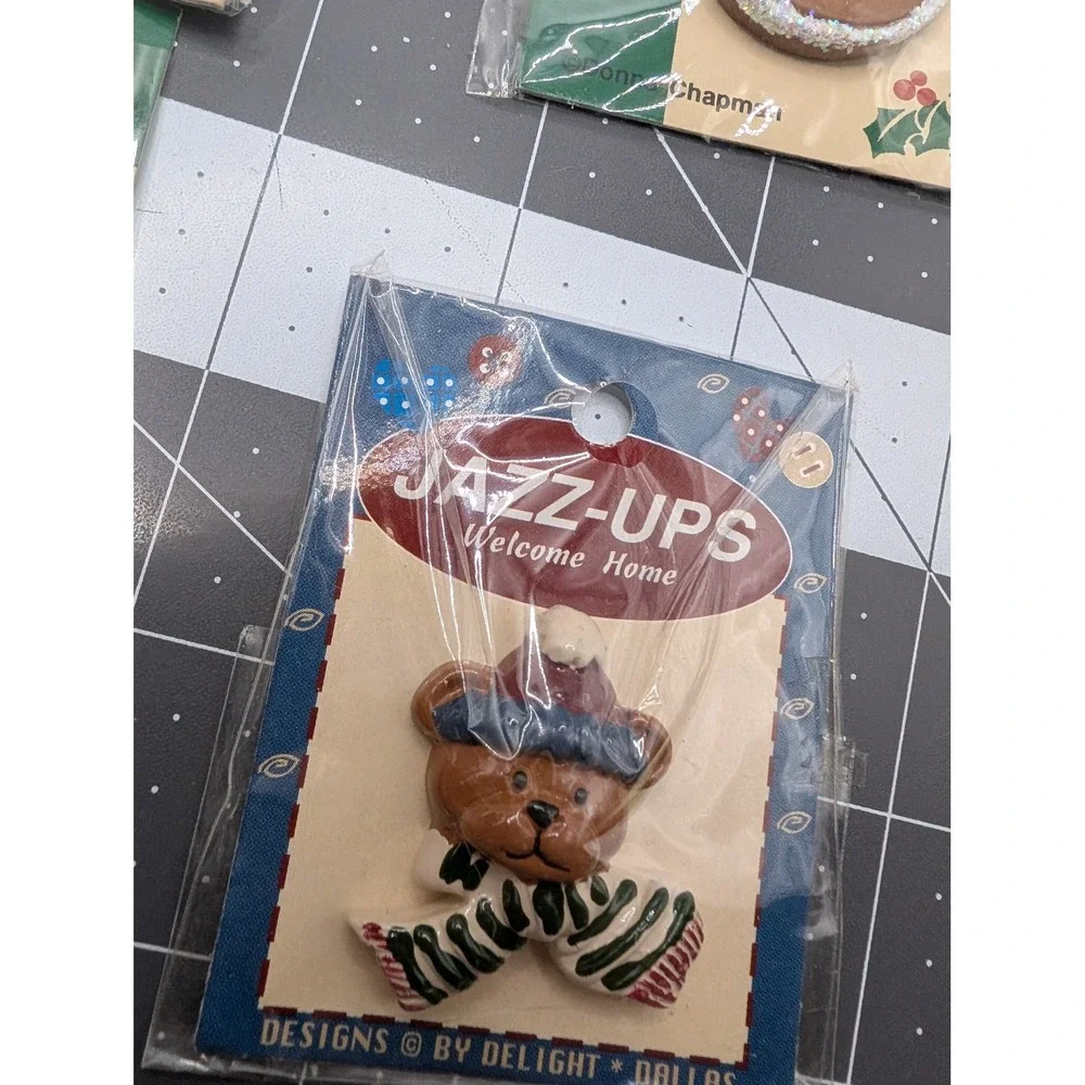 Crafters Christmas Jazz‎ Ups Christmas resin mini decor craft lot 11 sealed vtg